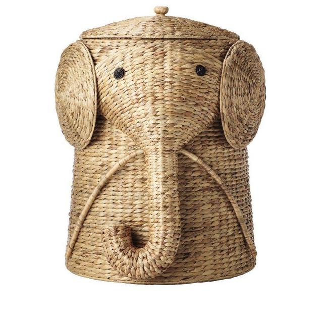 20.5 in. W Animal Laundry Hamper in Natural