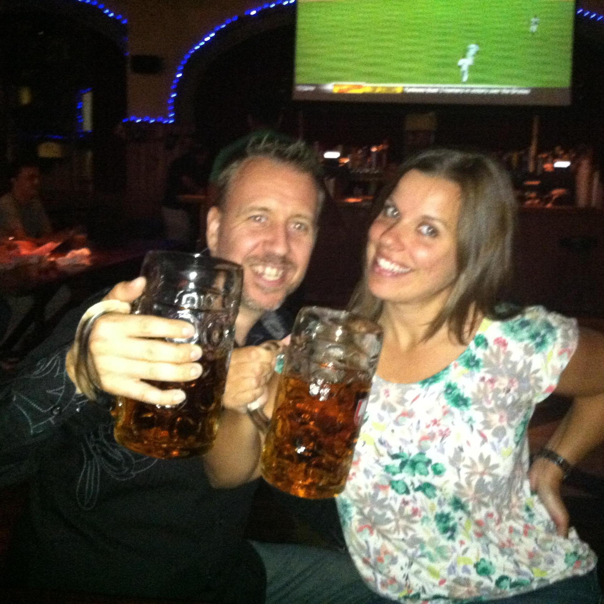Cheers to us!