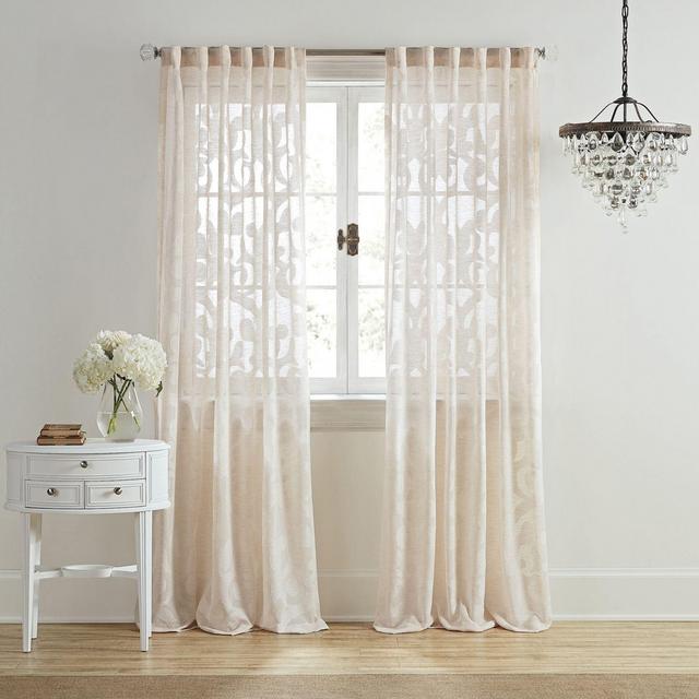 Wamsutta® Vintage Ellesmere 63-Inch Rod Pocket/Back Tab Window Curtain Panel in Linen