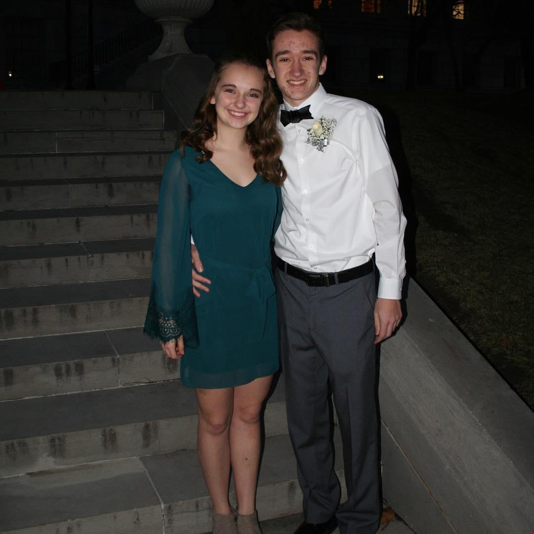 Our first high school dance together