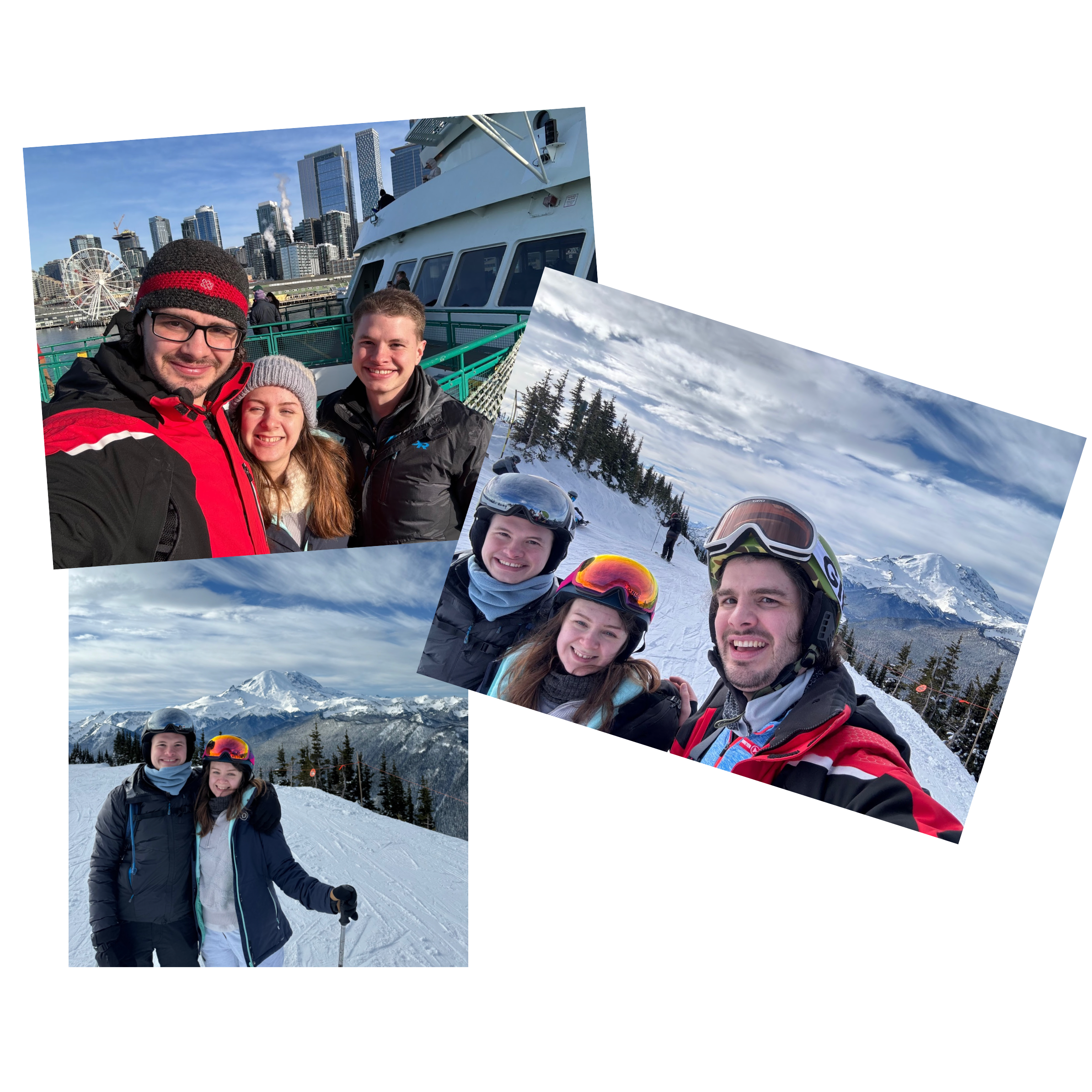 January 2024: We visited Kalen in Seattle for a ski trip to Crystal Mountain!