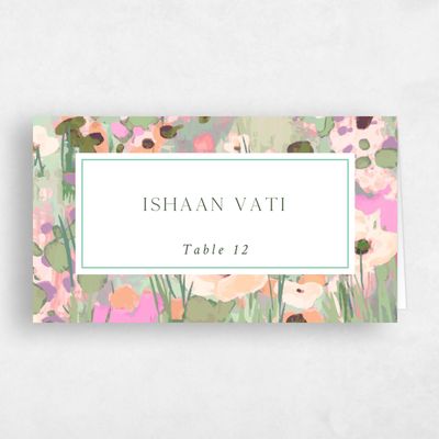 Blush, Pink Wedding Place Card - Alta