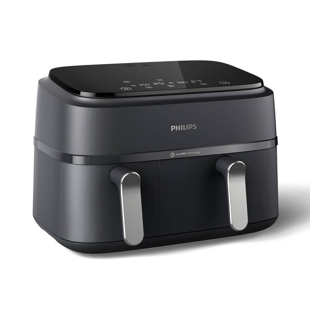 Philips 3000 Series 9.5qt Dual Basket Air Fryer Black