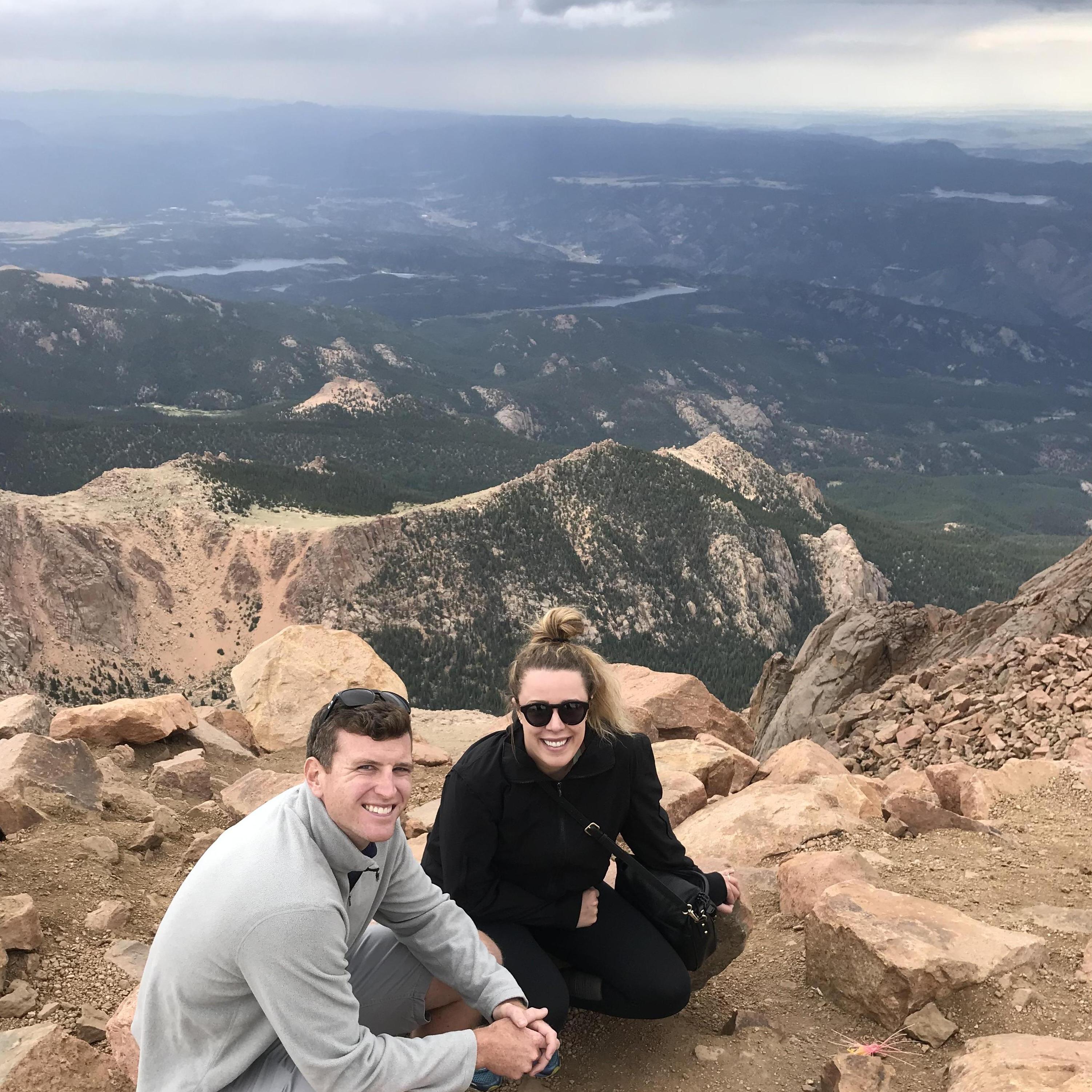 At the top of Pike's Peak during the Sutter gathering in Colorado Springs, CO in 2018