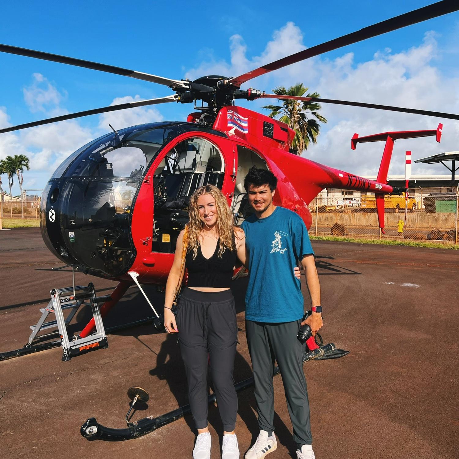 One of our most epic vacations and Amber's first time in Hawaii! Amber booked a bunch of adrenaline inducing events like a doors-off helicopter ride and a free-dive with sharks!