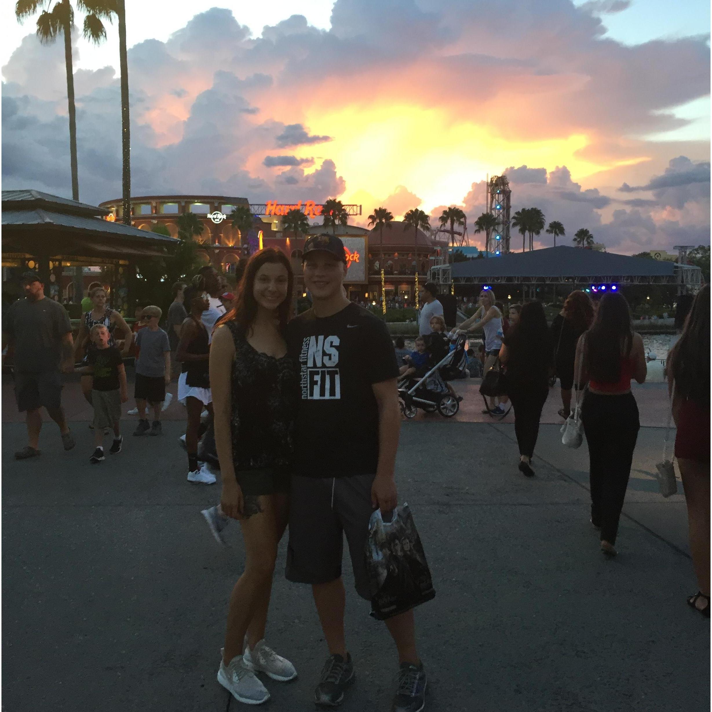 Trip to Universal Studios before moving Adam back to Michigan
2017