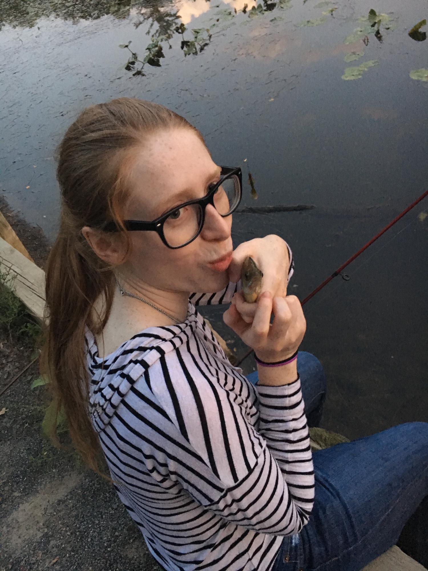 Matching fishy face!