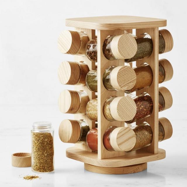 Hold Everything Revolving Spice Rack, Ashwood