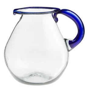 Rocco Blue Handcrafted Glass Margarita Pitcher - World Market