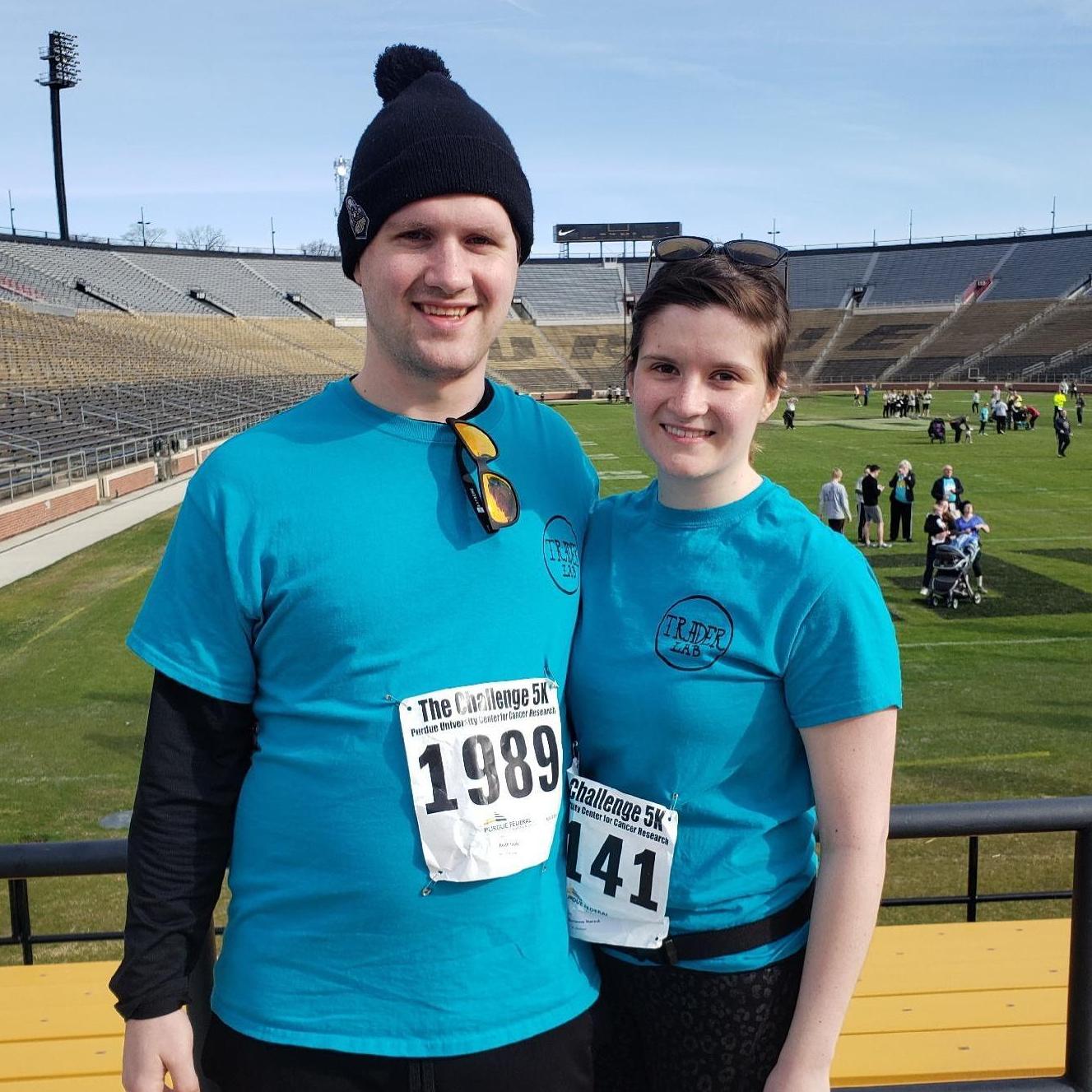 Keith helped Marianne run her first 5K to benefit The Purdue University Center for Cancer Research!