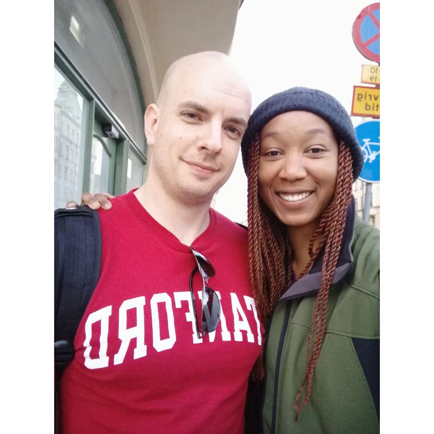 Our first trip together! We went to Stockholm over Easter break.