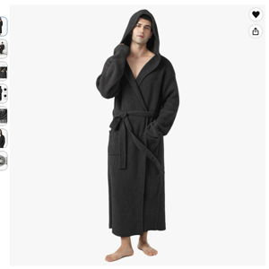 Men's Robe with Hood - Ultra Soft Plush Robe for Men with Pockets, Luxury Mens Bathrobe, Mens Gifts