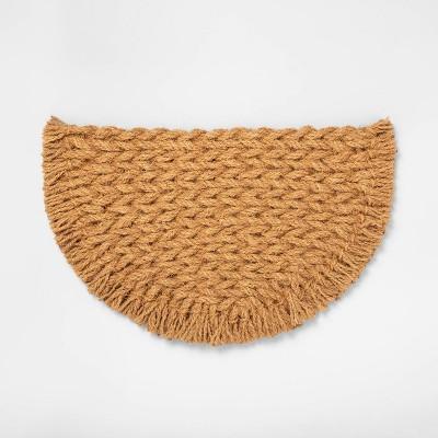 Half Circle Braided Coir Mat - Hearth & Hand™ with Magnolia