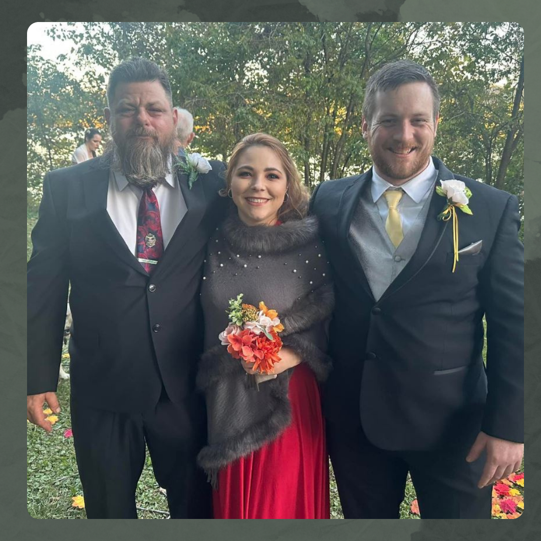 Alex and Malloy with Steven (Alex's dad)