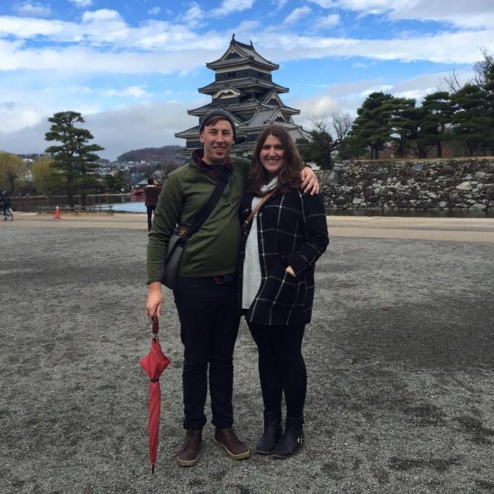 At Matsumoto Castle in Japan.