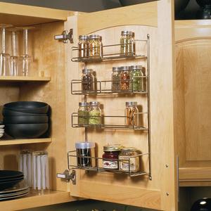 20 in. x 10.81 in. x 3.88 in. Door Mounted Spice Rack Cabinet Organizer