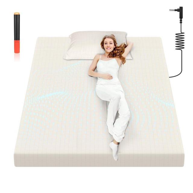 Grounding Sheet, 90% Organic Cotton + 10% Pure Silver Organic Fitted Grounded Sheet for Improved Sleep, Connected Earth Energy - Healthy Sleep Therapy (White, Queen XL(60.4 * 80.3 * 15inch))