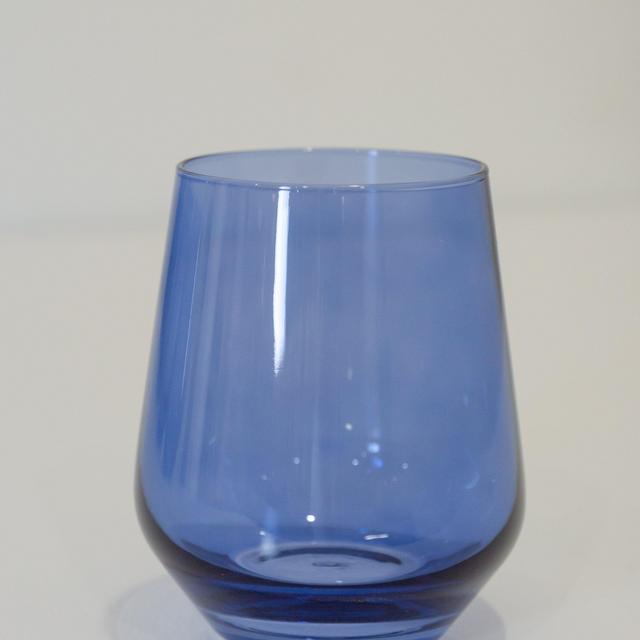 Estelle Colored Wine Stemless - Set of 6 {Cobalt Blue}