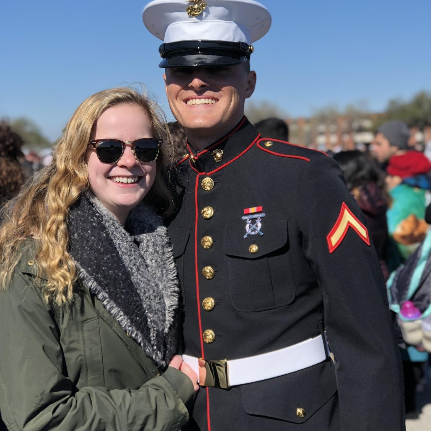 Allie went to Parris Island to see Joey graduate from boot camp. The start of Joey's career in the Marine Corps!