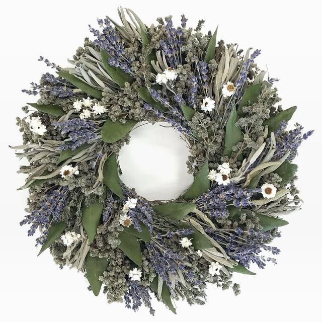 Dried Herb Wreath, Blue