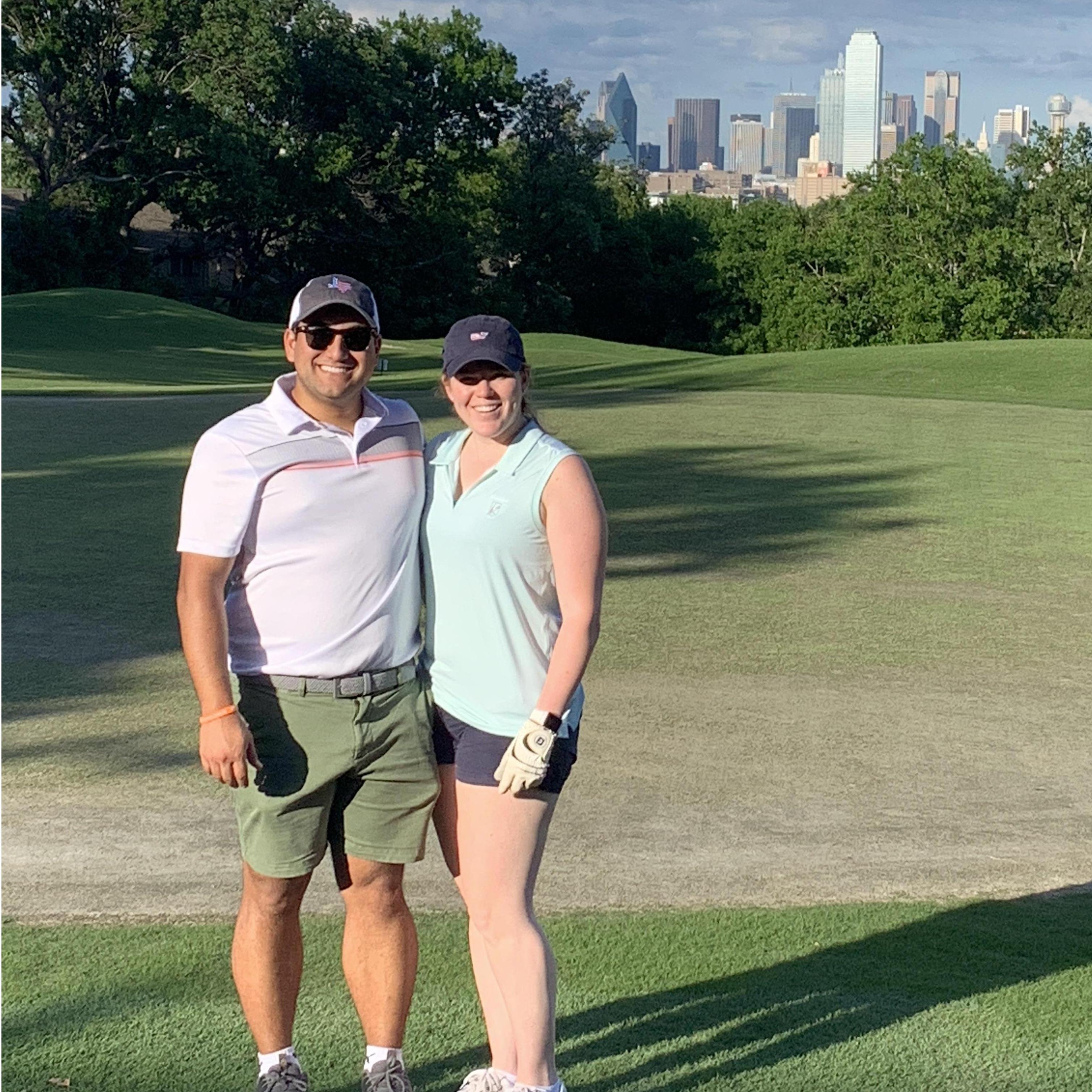 Golfing on our favorite course