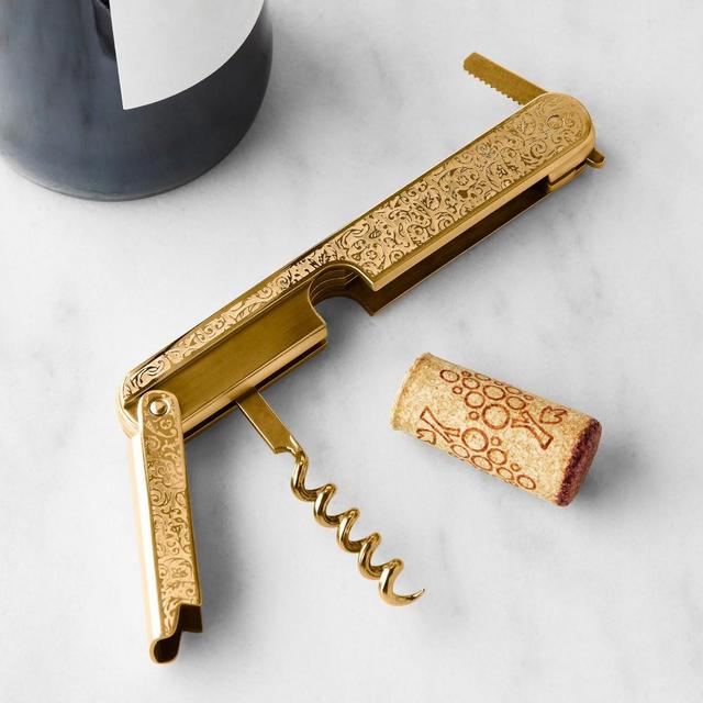 Williams Sonoma Heritage Waiter's Corkscrew, Brass