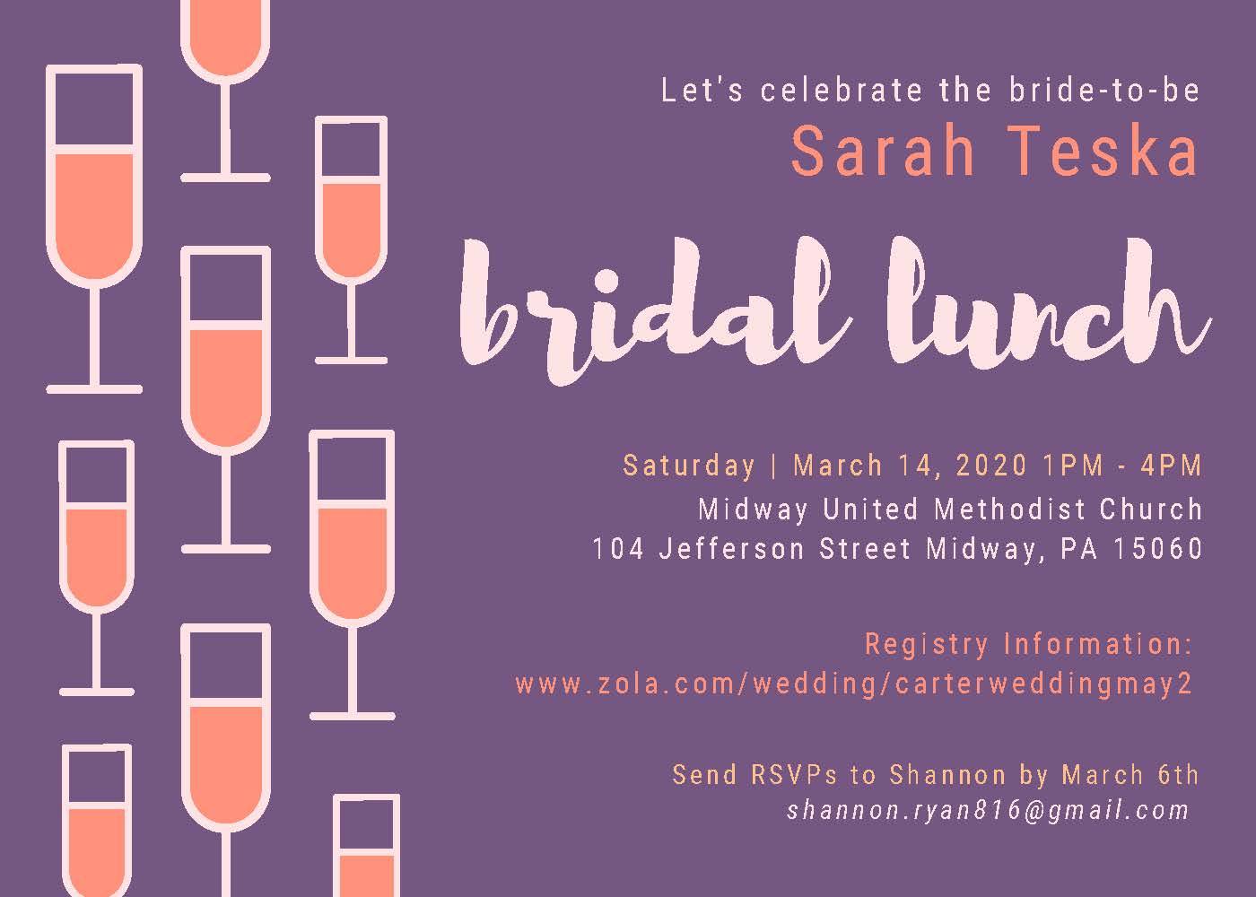The Wedding Website of Sarah Teska and Joseph Carter