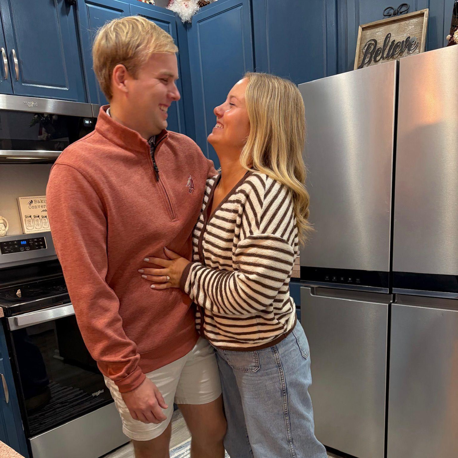 November 2025: First Thanksgiving together being engaged!