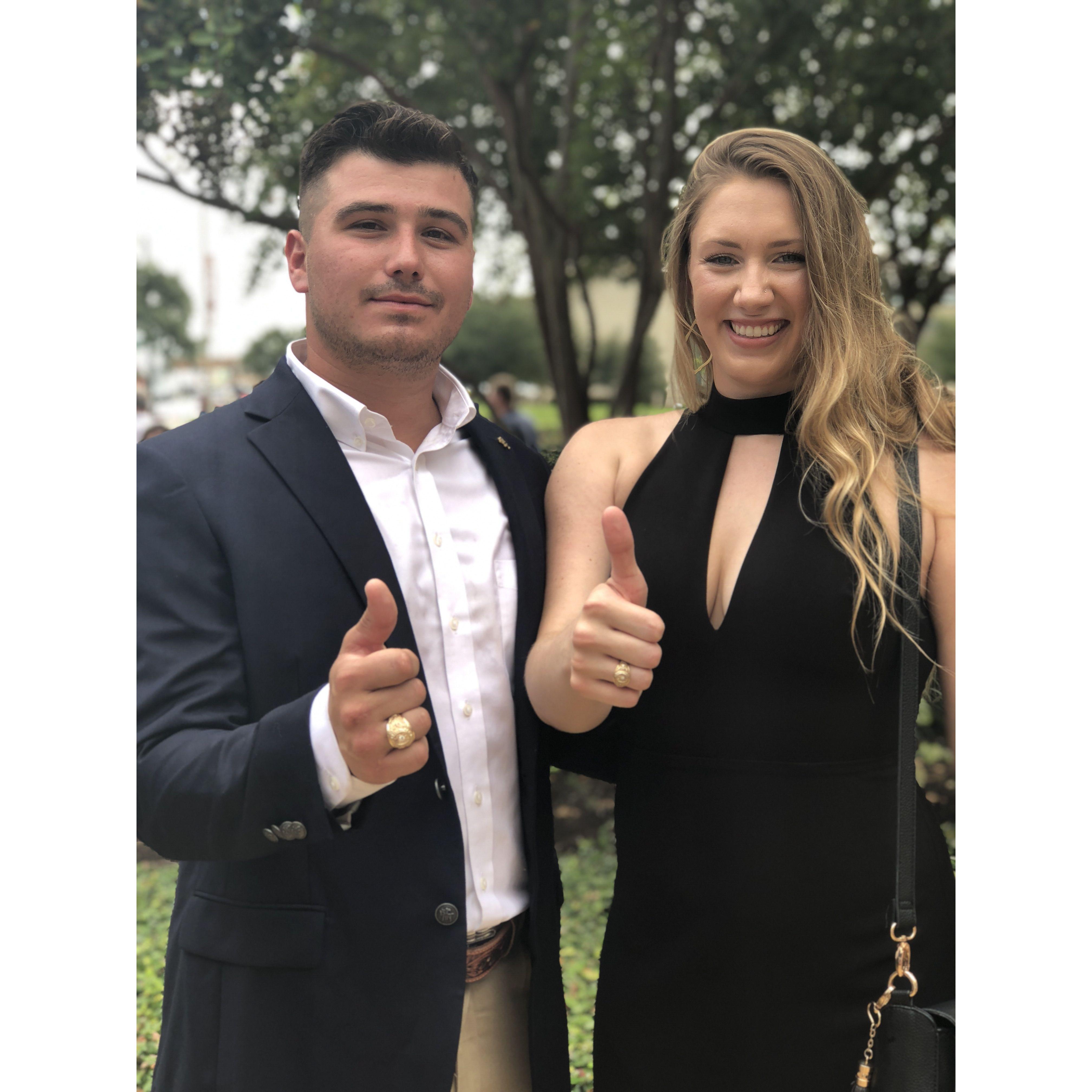 College Station 2018- TYLER GOT HIS RING