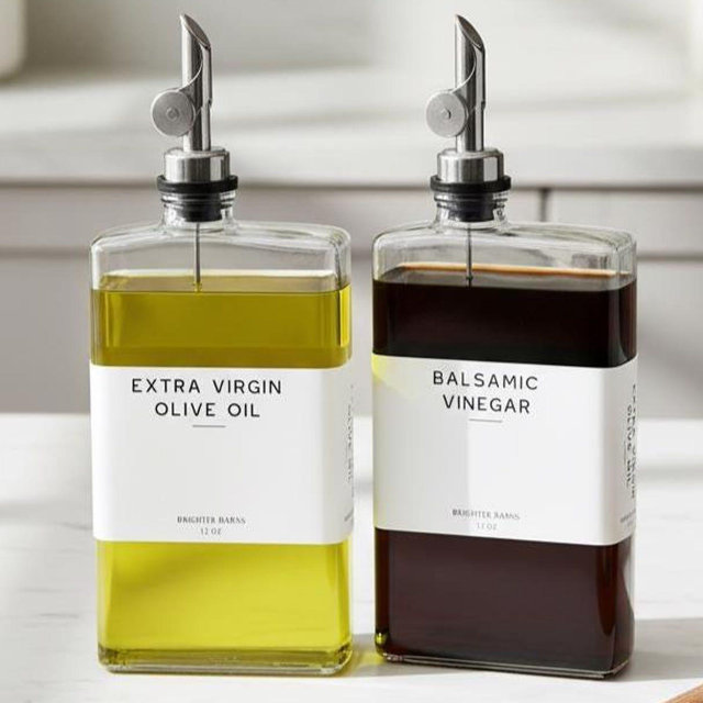 Glass Olive Oil Dispenser Bottle: Modern Kitchen Decor