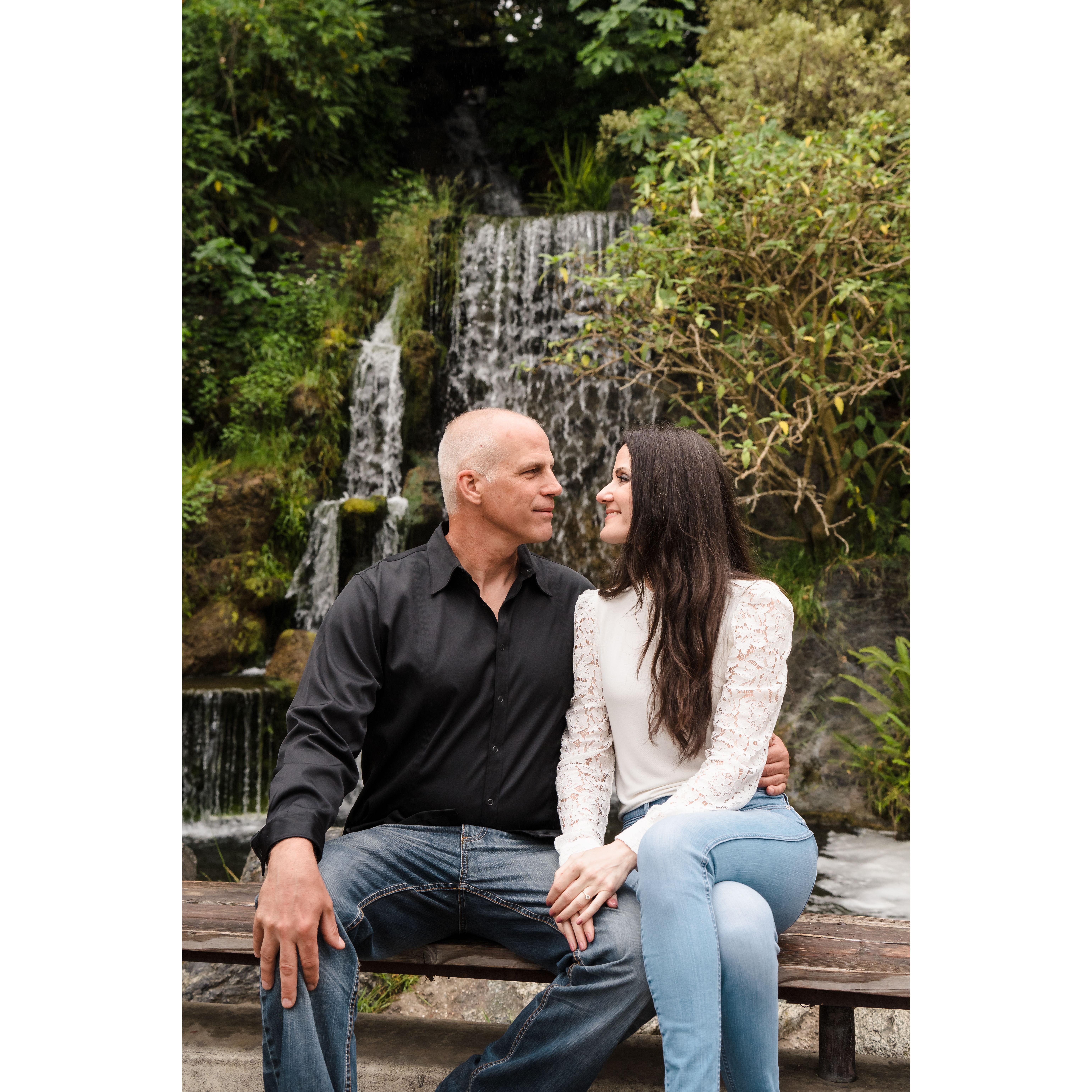 June 2023 engagement photo shoot at LA Arboretum & Botanical Garden
