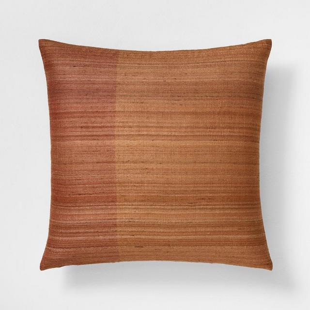 Shiny Silk Pillow, Terracotta, 20x20