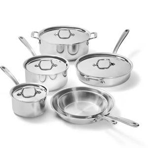 All Clad D3 Stainless Everyday 10 Piece Pots & Pans