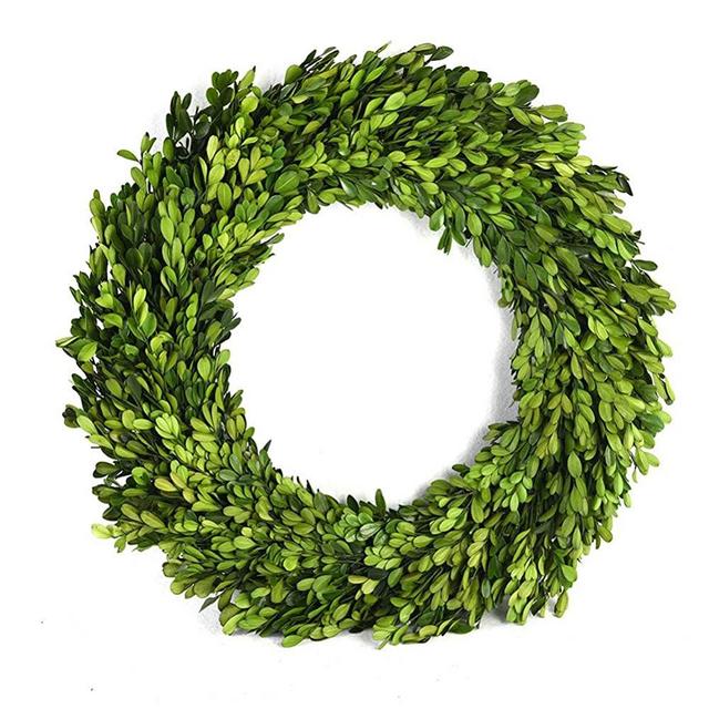 Boxwood Wreath 12 inch Preserved Nature Boxwood Home Decor Stay Fresh for Years Spring Summer Fresh Green Wreath Farmhouse Holiday Home Wreath Decor Spring Wreath