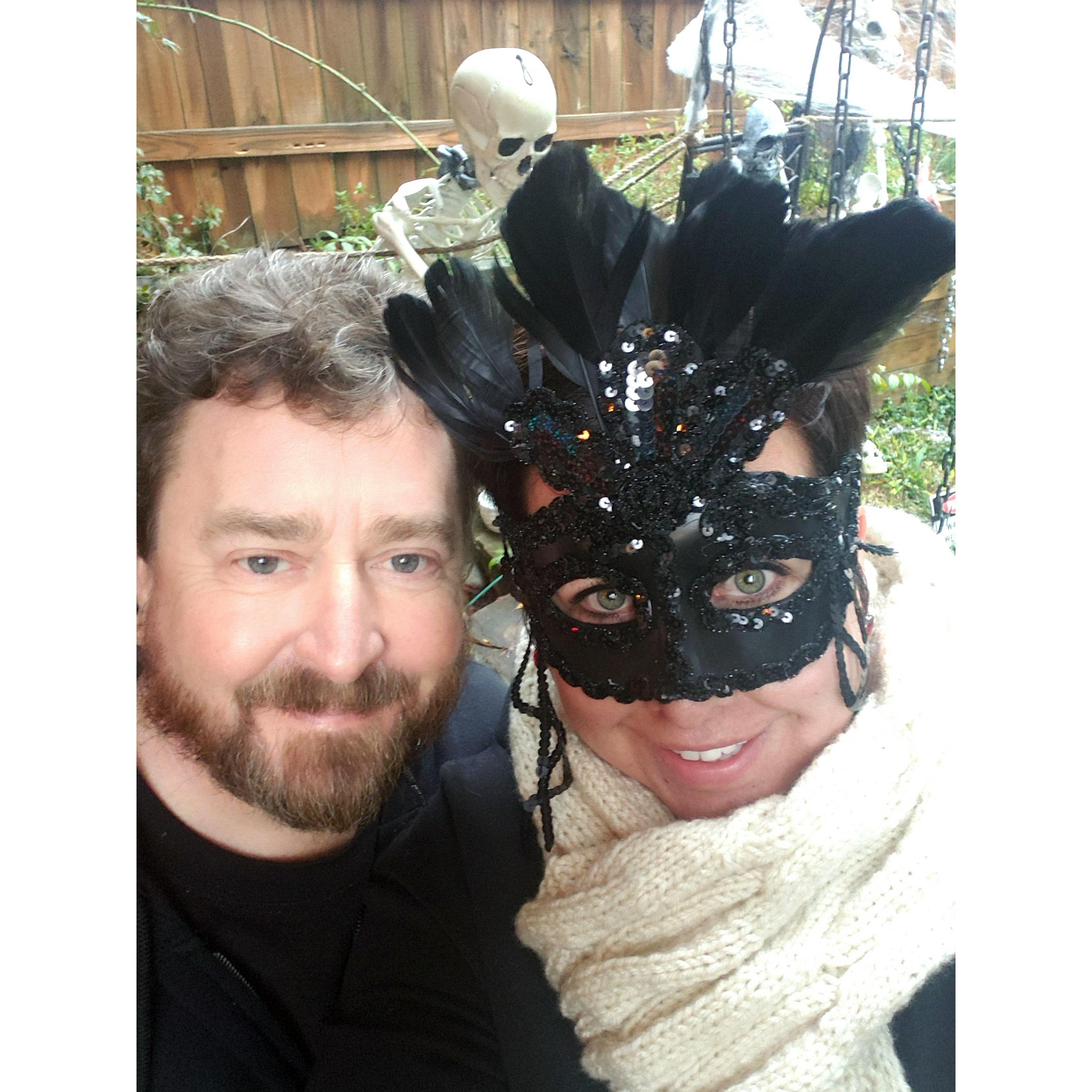 We love Halloween!! Decorating and dressing up for Halloween is so much fun and we embrace the Halloween crazy 100%