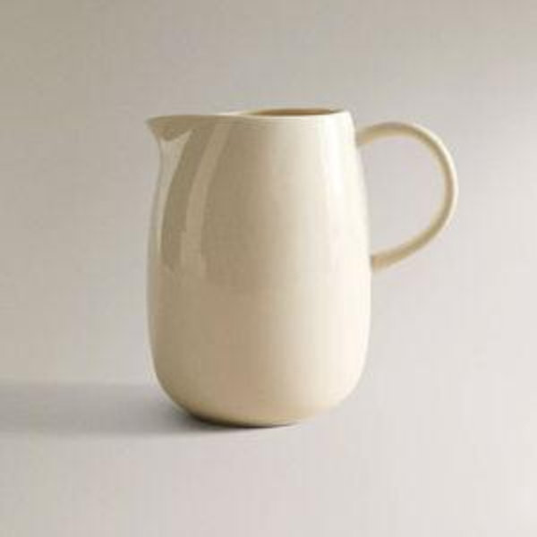 PLAIN STONEWARE MILK PITCHER