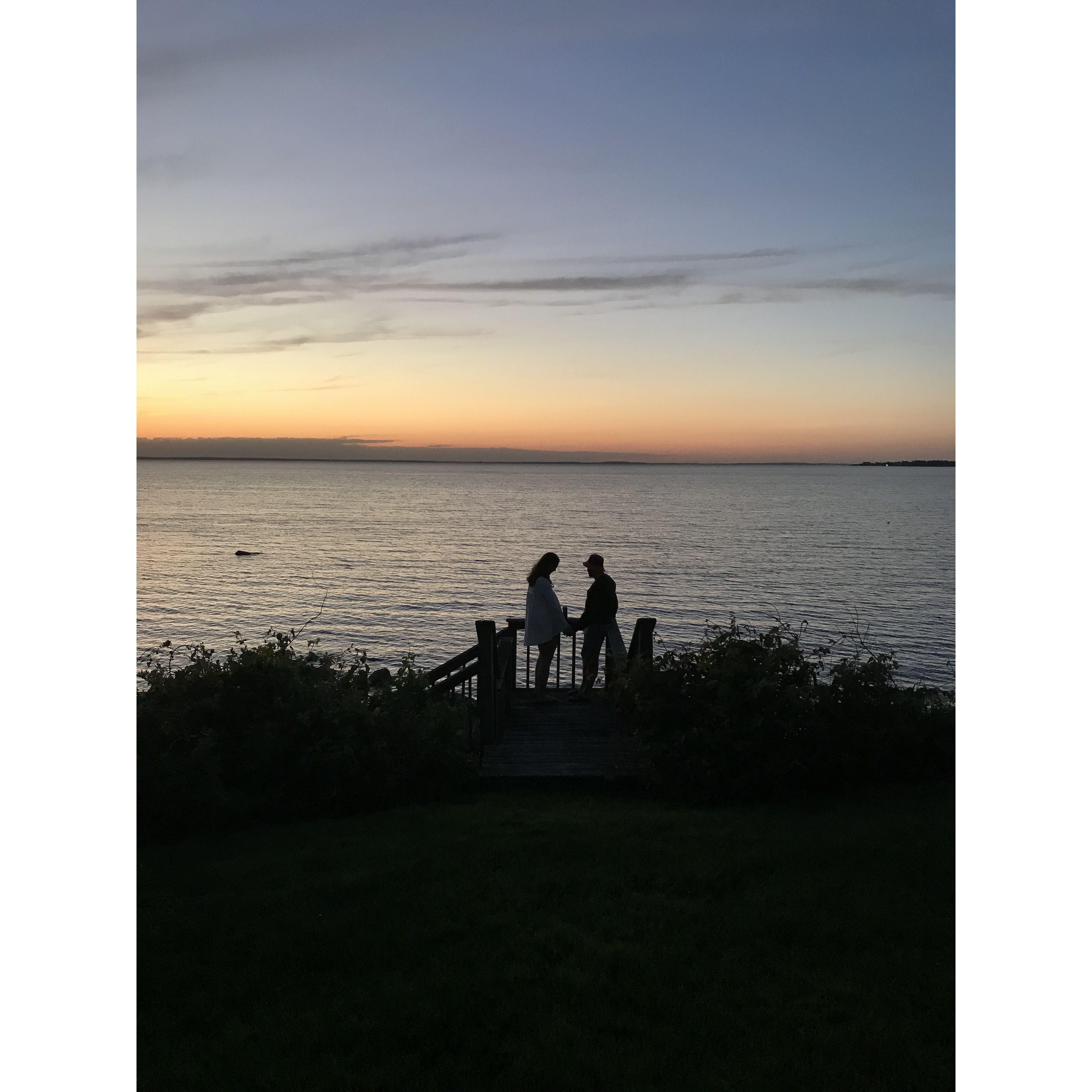 Our spot at the Cape and the moment Lara knew Matt was the one!