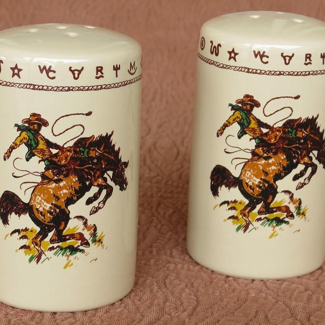 BLACK FOREST DECOR Bronco Buster Salt & Pepper Shakers
