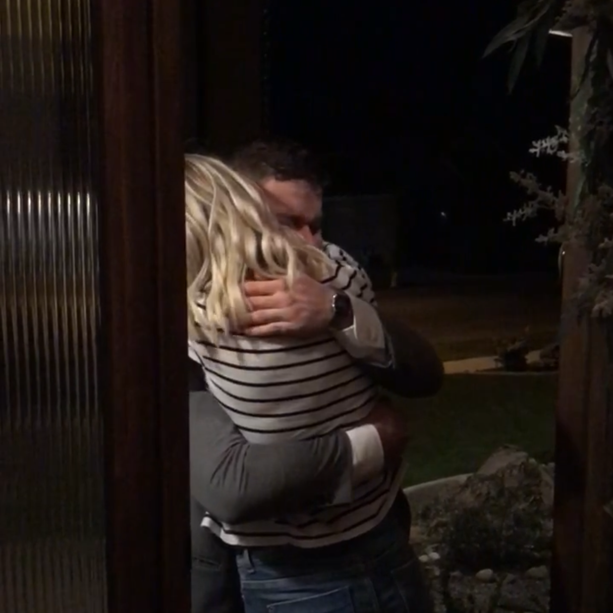 first time seeing each other after almost two years!