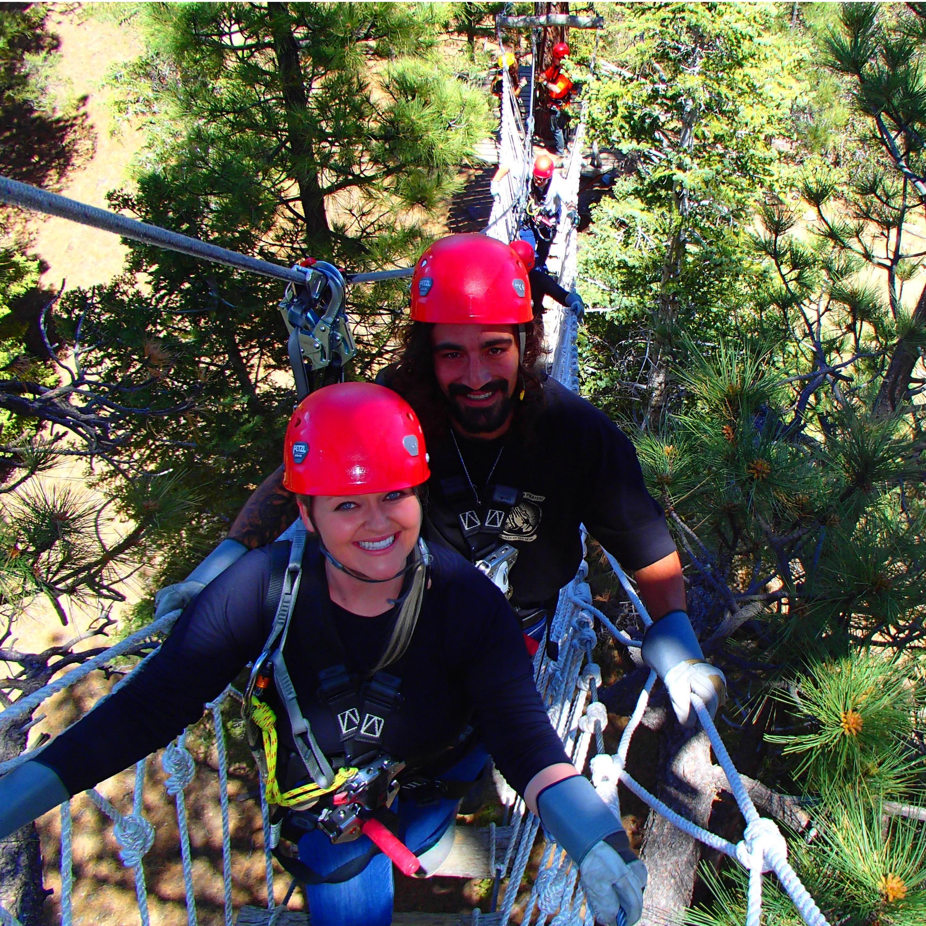 Ziplining in Wrightwood, Ca.