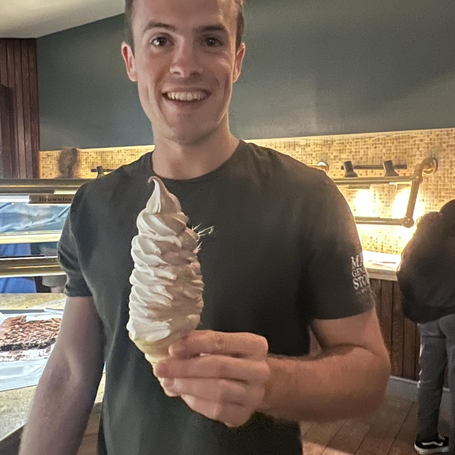 Rhyston loves a good ice cream tower