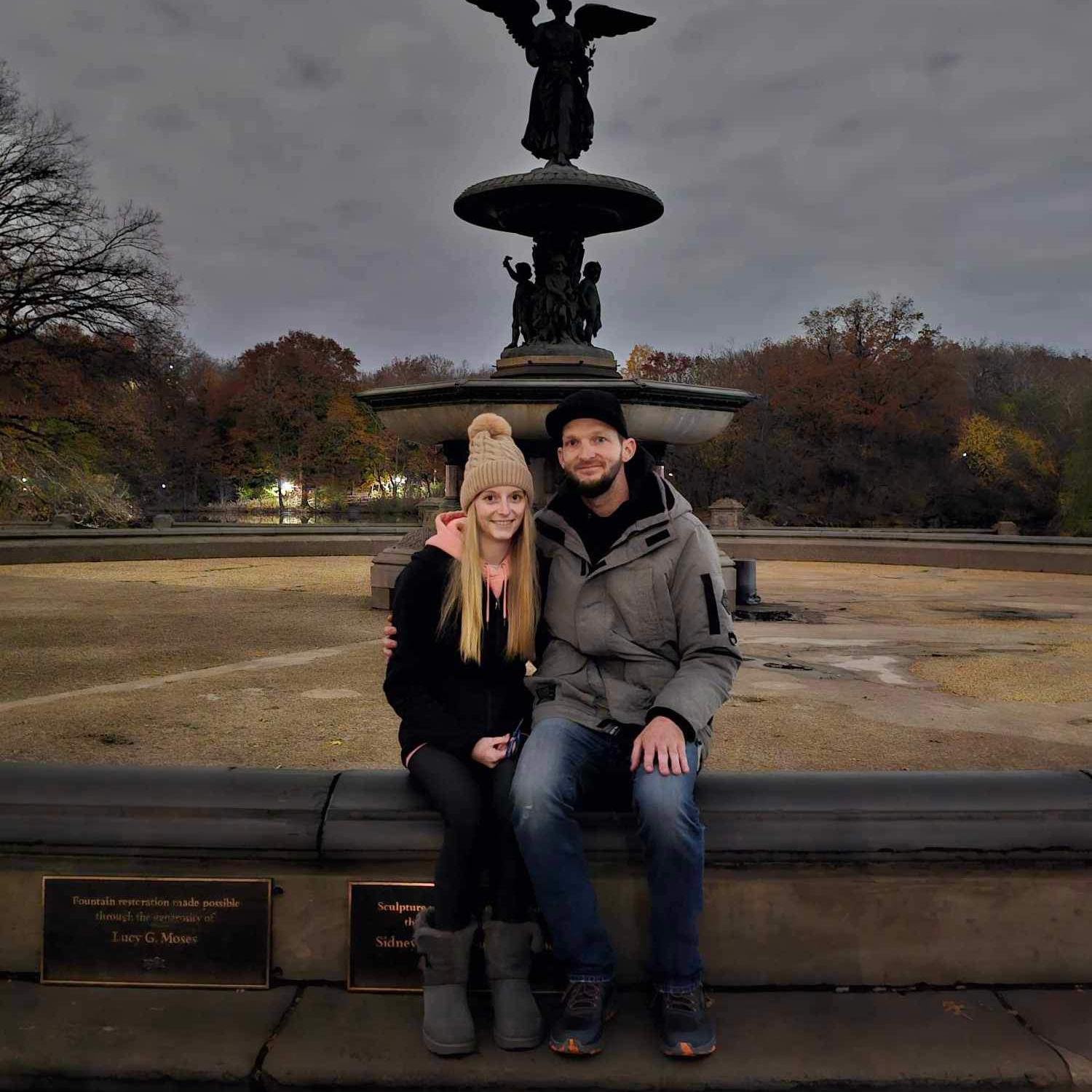 Fountain in Central Park, New York!