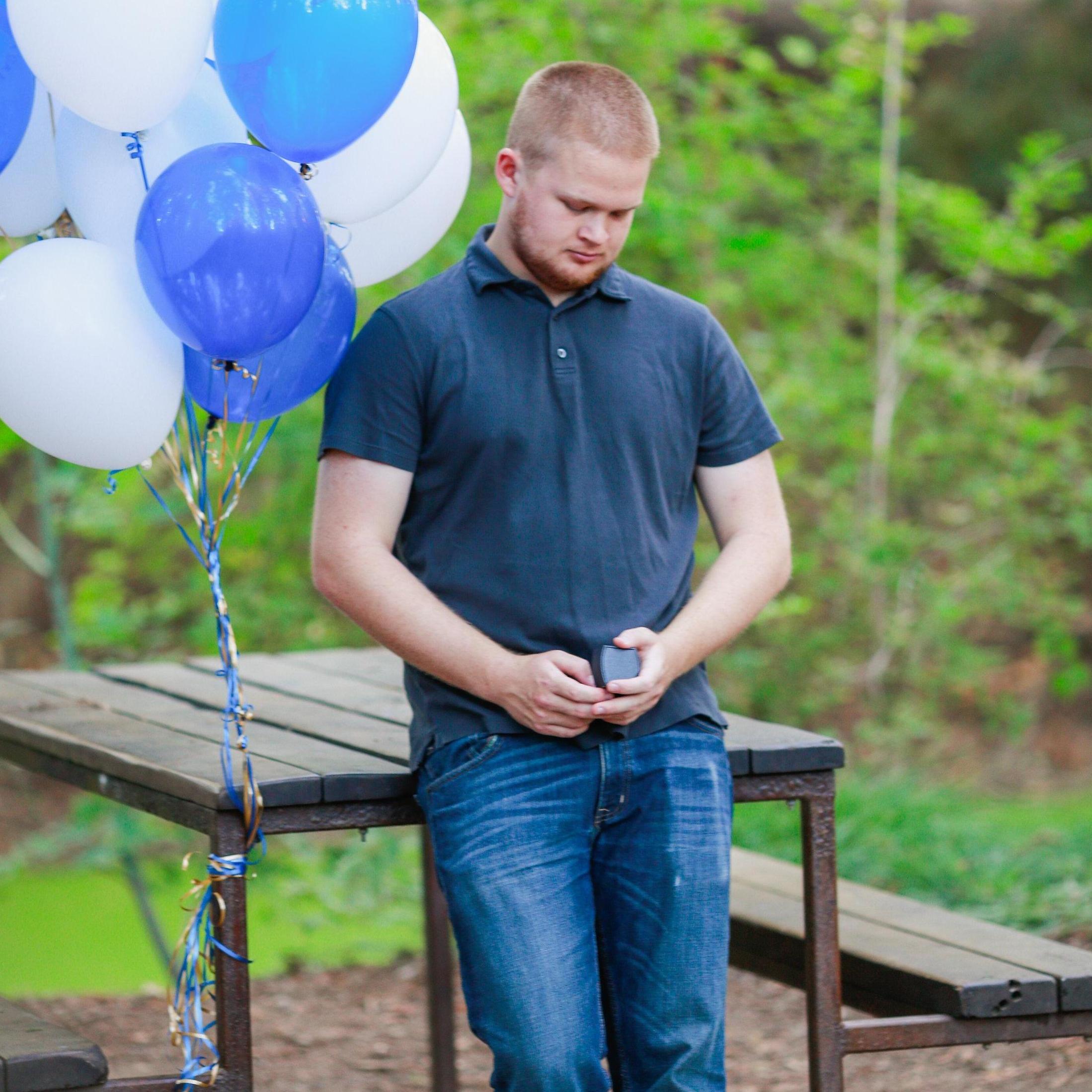 Michael waiting to propose