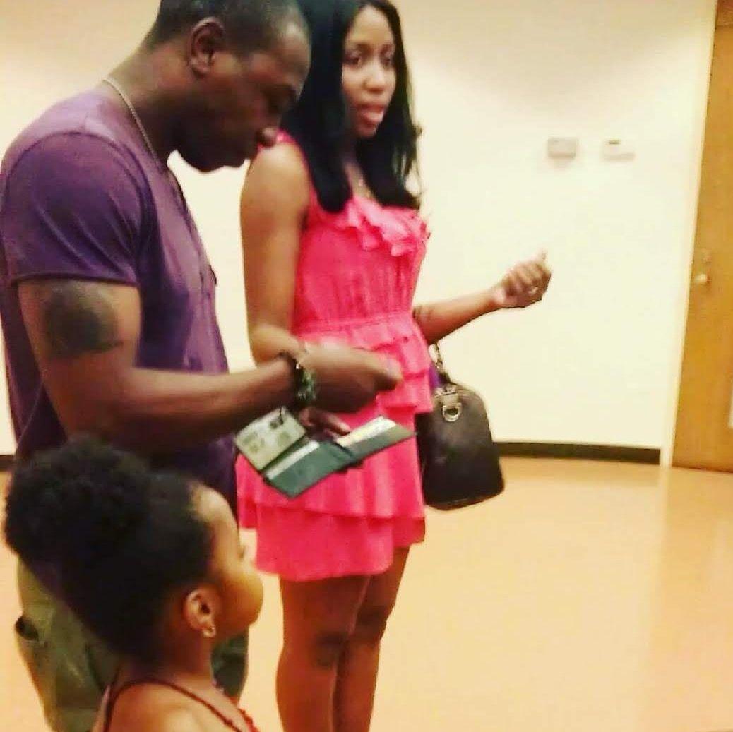 The first time we said "I Do", August 2nd, 2011, with Anaiyah and Holly Holly as our witnesses. (Fun fact: Auressa went to work after and Ronald took Anaiyah shopping and to the movies)
