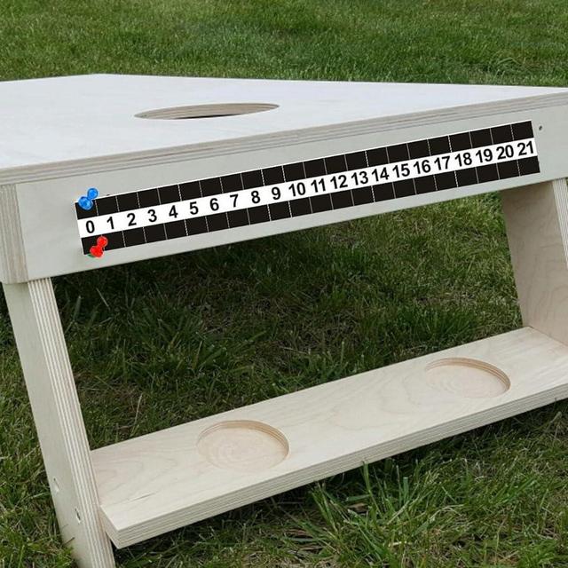 Cornhole Metal Steel Durable Scoreboard with Magnetic Score Keepers for Corn Hole Boards, Easy to Installation