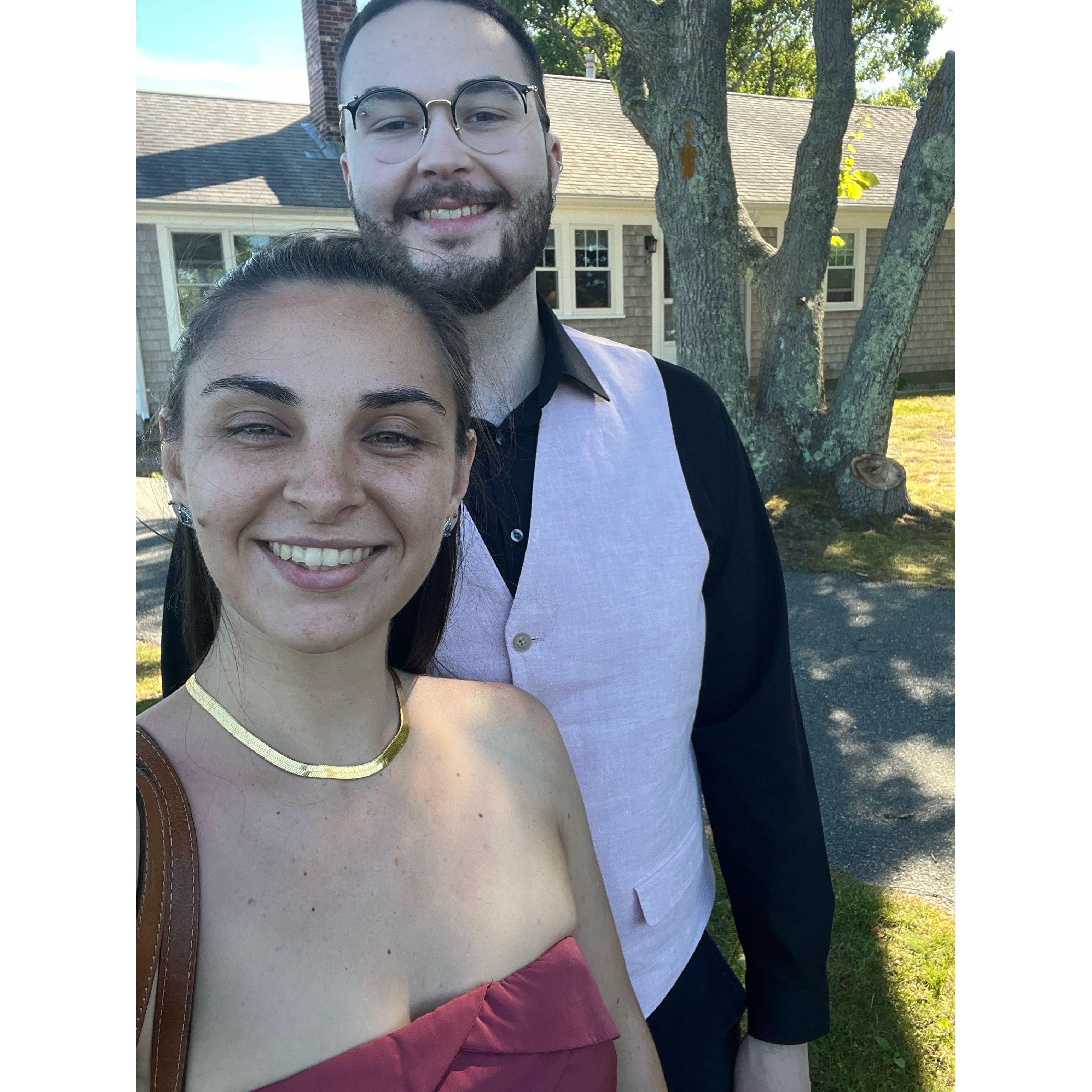 Our first wedding together as guests in 2022