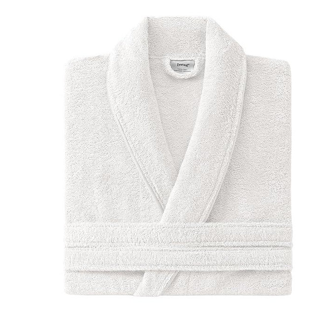 Yatas Bedding Essentials Bathrobes, 100% Cotton Soft Robe, Fluffy, Warm, Absorbent, Quick Dry Mens & Womens Robe