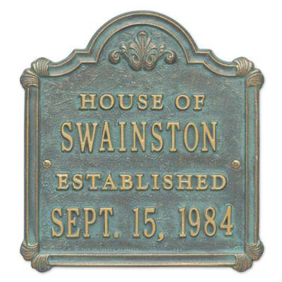 Whitehall Products Chatham Wedding/Anniversary Plaque with Antique Brass Finish