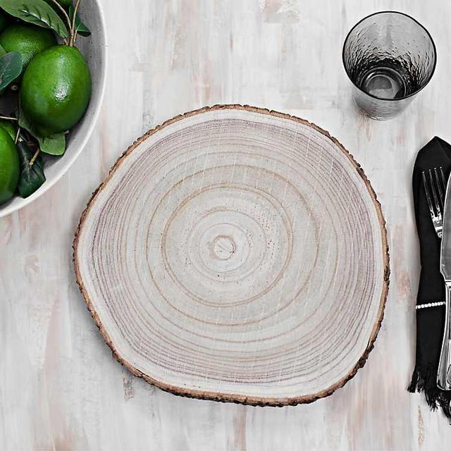 Decorative Wood Slice Charger