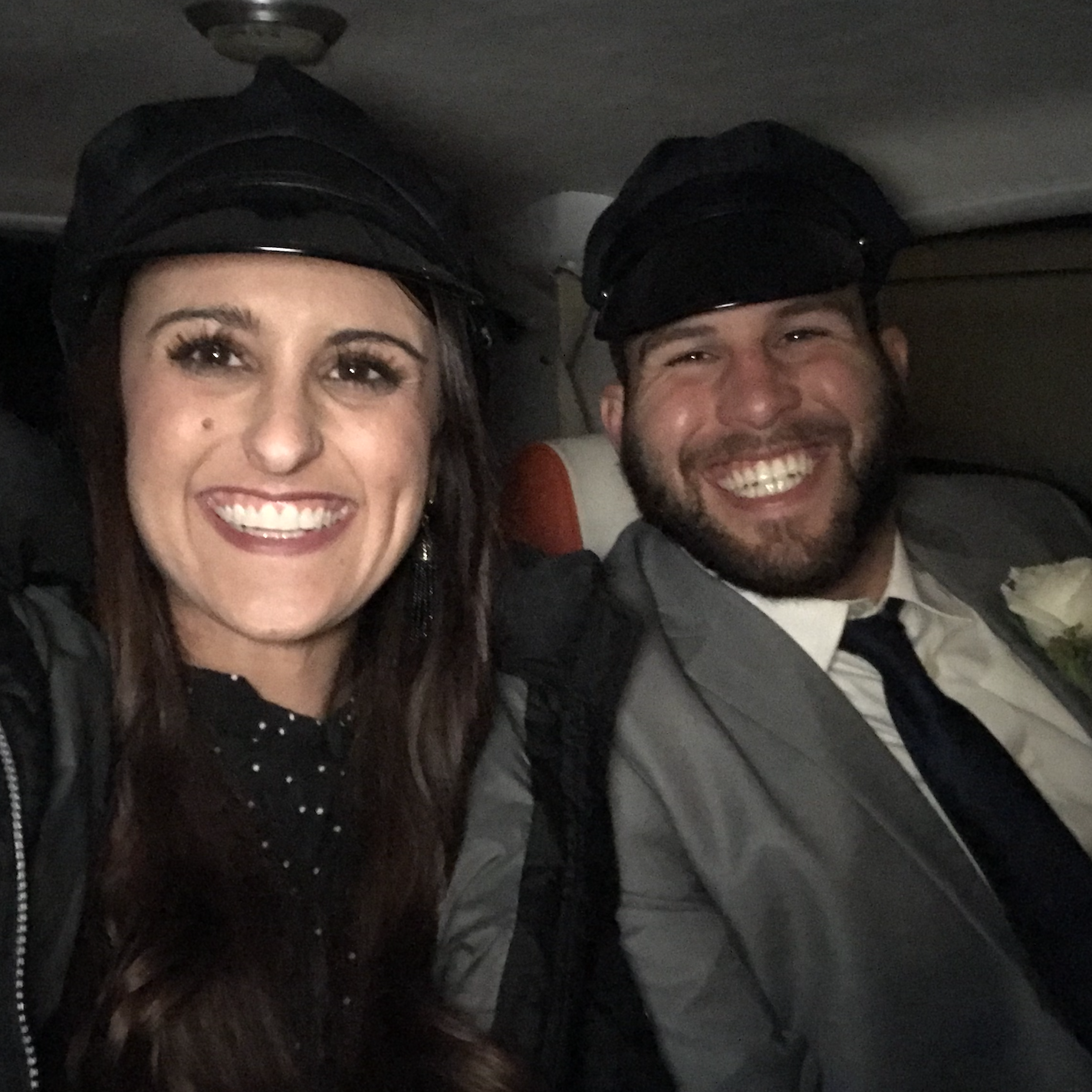 Driving the getaway car for Lucas and Kristen's wedding!